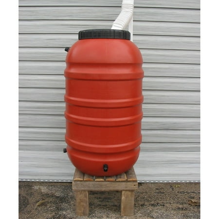 Upcycle 55 Gallon Terra Cotta Rain Barrel