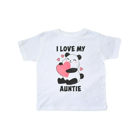 

Inktastic I Love My Auntie with Panda Illustration Gift Toddler Boy or Toddler Girl T-Shirt