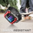 thumbnail image 2 of [Unicorn Beetle Pro] Designed for Watch Series 6/SE/5/4 [40mm], Rugged Protective Case with Strap Bands(Red), 2 of 6