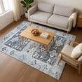 thumbnail image 7 of Addison Rugs Mayfield Premium Machine Washable Transitional Global Blue Rectangle Rug, 3' x 5', 7 of 7