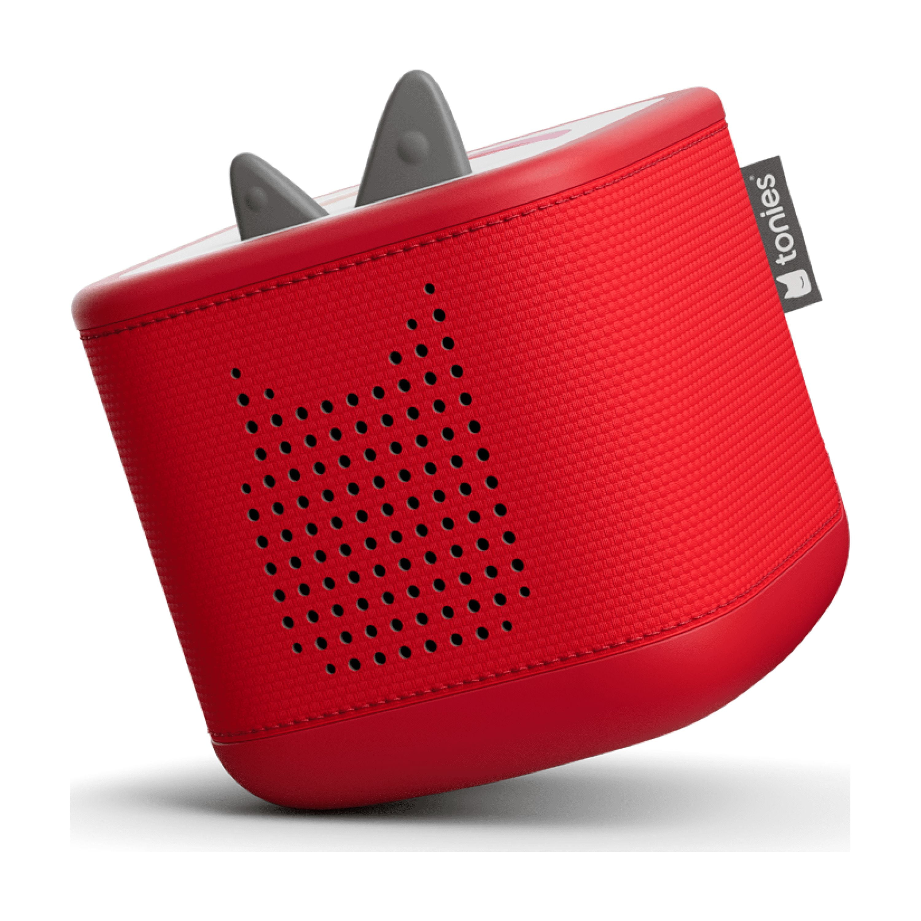 tonies Toniebox 2 Coffret avec Lilo et Stitch, Cars: Lightning McQueen et Vaiana – Rouge coucher de soleil (Francais)