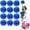 Blue, variant on LINLIN 12 Pack Cheerleading Pom Poms,Metallic Cheering Squad Pompoms for Team Sports Football Dance Cheering Kids Adults