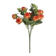 thumbnail image 2 of Happy Date 5-Forks Artificial Roses Flowers Arrangement Silk Bouquet Glorious Moral for Home Office Parties and Wedding Decoration, 2 of 9