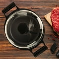 thumbnail image 5 of Gibson Cuisine Venus 4 Quart Nonstick Aluminum Braiser Pan with Borosilicate Glass Lid in Black, 5 of 5