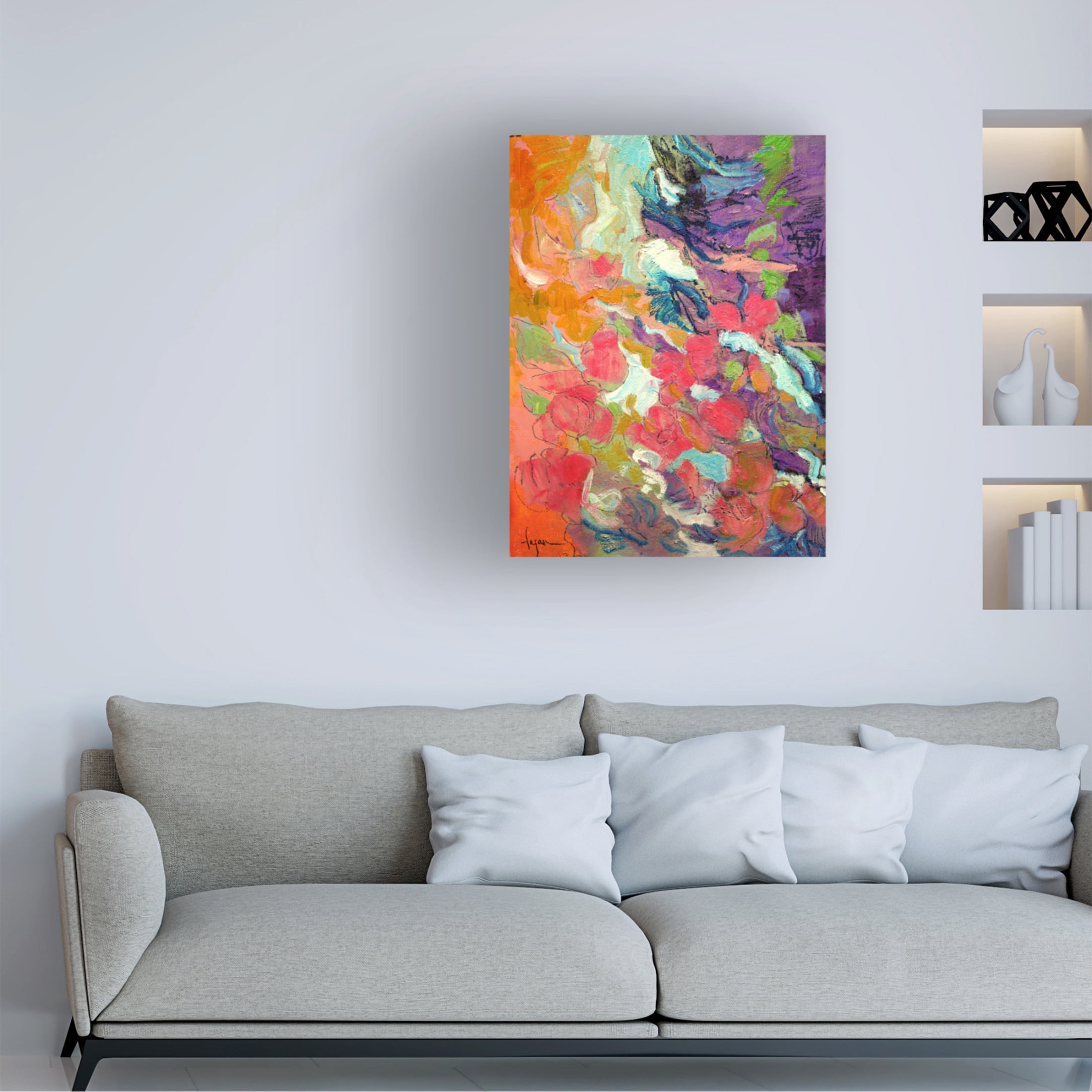 Canvas Wall Art - Dorothy Fagan ' Descendinggracesii' Wall Art for Living Room, Bedroom, or Office D?cor by Trademark Fine Art - 18 x 24 Inches