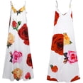 thumbnail image 3 of Lilgiuy Women Plus Size Pocket V-Neck Printing Sleeveless Loose Casual Sling Long Dress, 3 of 4