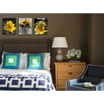 thumbnail image 3 of Sunflower Painting Canvas Wall Art Yellow Flowers Prints, Florals Black White Modern Pictures Framed for Bedroom Bathroom Living Room Spa Salon Home Office Wall Decor, 12"x16"x3 Panels, 3 of 6
