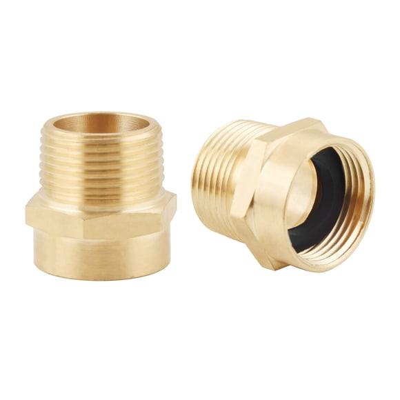 Adaptador de conexión de tuberías Inwindrain, paquete de 2 unidades, 3/4 G (BSP) hembra a 3/4 NPT macho