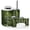 Color 3, variant on Bathroom Accessory Set 6 Piece with Green Bamboo Forest Doves Bamboo Forest Bridge River Peacock Toothbrush Holder, Soap Dispenser, Soap Dish, Trash Can, Toothbrush Cup, Toilet Brush Holder