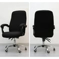 thumbnail image 3 of Office Chair Cover with Armrest Covers,  Stretch Desk Chair Slipcovers - Black, 3 of 5