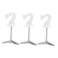 thumbnail image 5 of ROSENICE Ceiling Hooks for Hanging Lights and Plants 3Pcs White Zinc Alloy for Indoor Use, 5 of 8