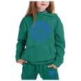 thumbnail image 3 of JHLZHS Girls Gymnastics Outfit 2 Piece Child Toddler Boys Girls Long Sleeve Solid Warm Hoodie Pullover Tops Pants Kids Outfits Sweat Suit Christmas Outfits for Toddler Girls 3T, 3 of 3