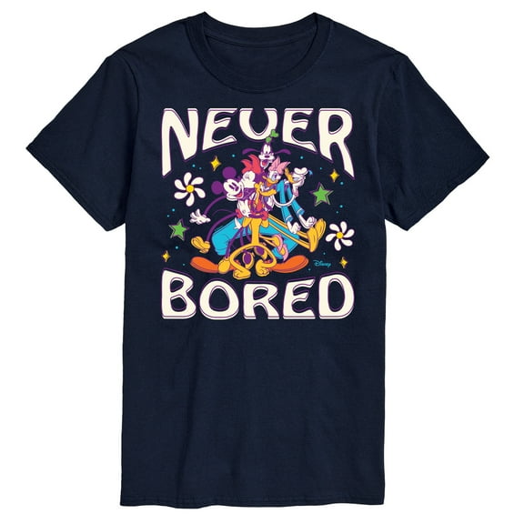 Disney - The Mickey Mouse Group - Never Bored - Men's Short Sleeve Graphic T-Shirt