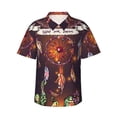 thumbnail image 1 of Balery Beautiful Dreamcatcher1 Camisas hawaianas de manga corta para hombre, camisas playeras de corte holgado, camisas de vacaciones con botones,Small, 1 of 7