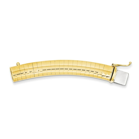 14k 3mm Omega Extender for Necklace in 14k Yellow Gold