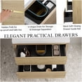 thumbnail image 2 of COSMOS 30 inch Floating Bathroom Vanity with Sink, Pre-Assembled Oak Storage Cabinet with Stone Resin Countertop, Soft Close Drawers, 2 of 3