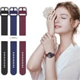 thumbnail image 3 of Correa de reloj de 22 mm compatible con Samsung Galaxy Watch 3 de 45 mm/Gear S3 Frontier/Classic, correa de reloj de silicona de 22 mm de liberación rápida para mujeres y hombres., 3 of 5