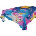 thumbnail image 4 of BZSMCE Square Tablecloth Cosmic Blast Pattern Tableclothes, 4 of 9