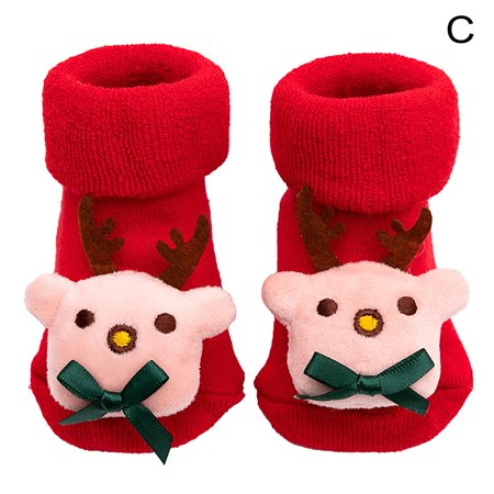 

Christmas Baby Socks Winter Thicken Warm Terry Floor Socks For Baby