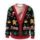 thumbnail image 3 of Navidad 2024 nueva impresión jersey de cuello redondo suéter hombres y mujeres amantes suéter de Navidad feo Otoño Invierno blusas, 3 of 5
