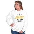 thumbnail image 4 of US Army Est 1775 Duty Honor Country Unisex Plus Fleece Graphic Sweatshirt Brisco Brands 3X, 4 of 5