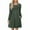Green, variant on Busydd Dresses for Women Solid Color Round Neck Fall Dresses Fashion Pleated Mini Dress Long Sleeve Comfy Casual Dresses for Women with Pocket S