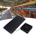 thumbnail image 1 of Ventilador con panel solar ventilador de escape solar impermeable de 10 W circulación de aire red de doble protección para casa de mascotas ANGGREK Otros, 1 of 8