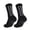 Black, variant on 6Pcs Anti Slip Grip Mid Calf Soccer Socks, Cushioned Breathable Football Sports Training Socks for Men