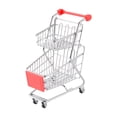 thumbnail image 2 of Mini carrito de compras Zulema juguetes organizadores de escritorio rojo, 2 of 8