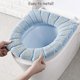 thumbnail image 5 of Bathroom Soft Thicker Warmer Stretchable Washable Cloth Toilet Seat, 5 of 5