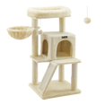 thumbnail image 1 of Condominio Cat Tree Feandrea de varios niveles con rampa de 96 cm, color beige, 1 of 9