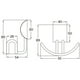 thumbnail image 2 of Gancho Doble Inox Acero Inoxidable Urrea 9906 Urrea 9906, 2 of 4