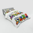 thumbnail image 3 of Ambesonne Cartoon Bedding Set 3 Pcs, Cheerful Happy Trains, Twin XL, Multicolor, 3 of 3