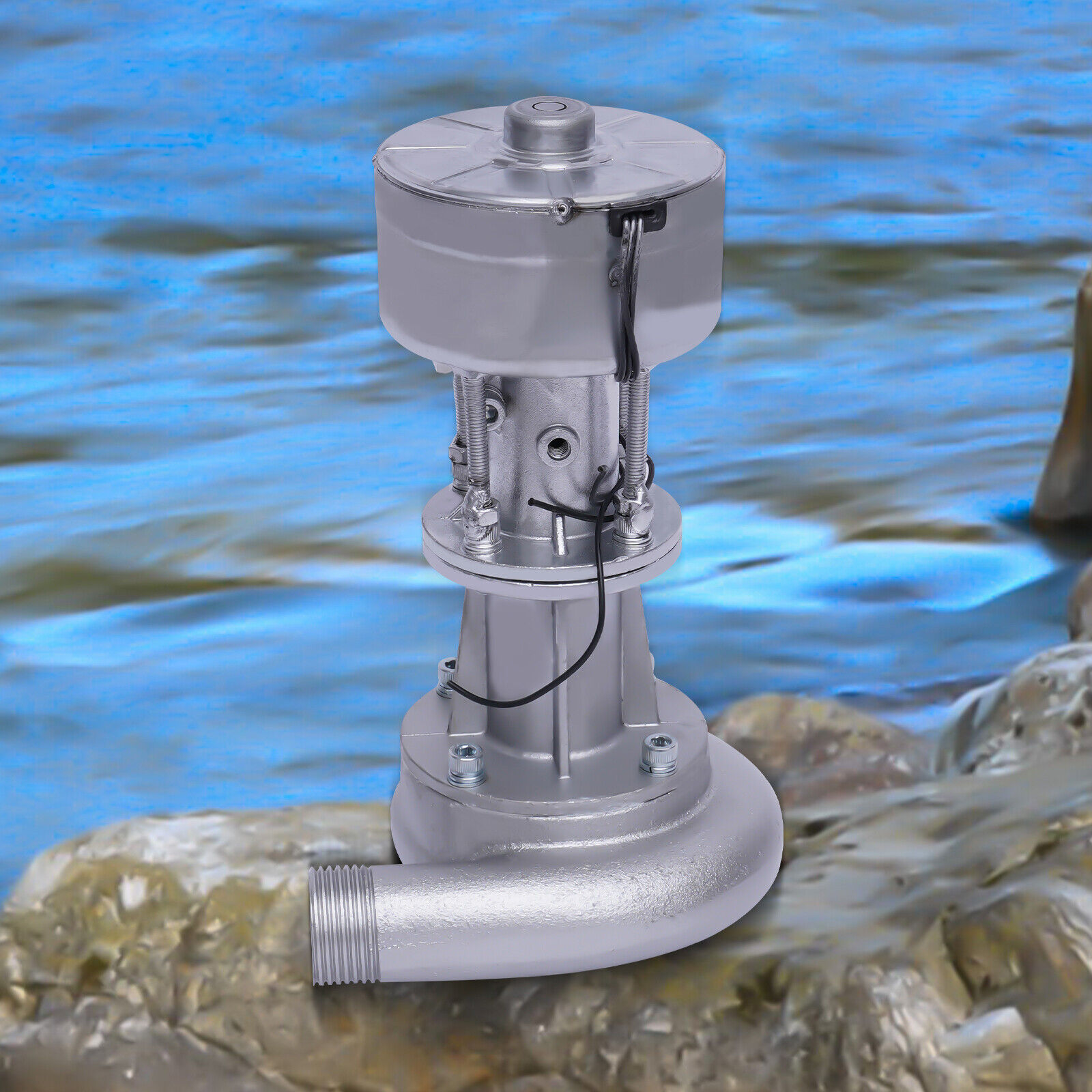 Miumaeov Mini Hydro Generator Portable Hydro Power Station Water Turbine Profession 500W