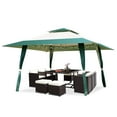 thumbnail image 5 of Patiojoy 13'x13'Folding Gazebo Canopy Patio Outdoor Tent Party Shade Shelter Green, 5 of 10
