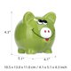 thumbnail image 4 of Hucha de cerdito sonriente Tomfeel, caja de dinero de cerámica, cerdo de dibujos animados, muebles p Tomfeel Verde, 4 of 7