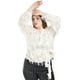thumbnail image 4 of Blusa con diseño texturizado Roman Fashion / Tallas Extras, 5105 (Blanco) blanco 42, 4 of 6