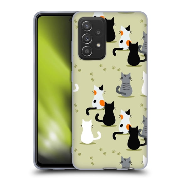 Head Case Designs Officially Licensed Haroulita Cats And Dogs Cats Soft Gel Case Compatible with Samsung Galaxy A52 / A52s / 5G (2021)