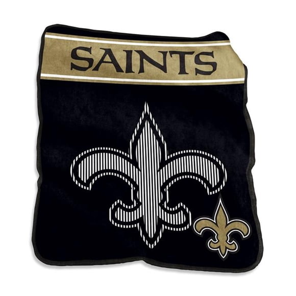 Logo Chaise 620-26X 60 x 80 Po. NFL New Orleans Saints Jeté Raschel