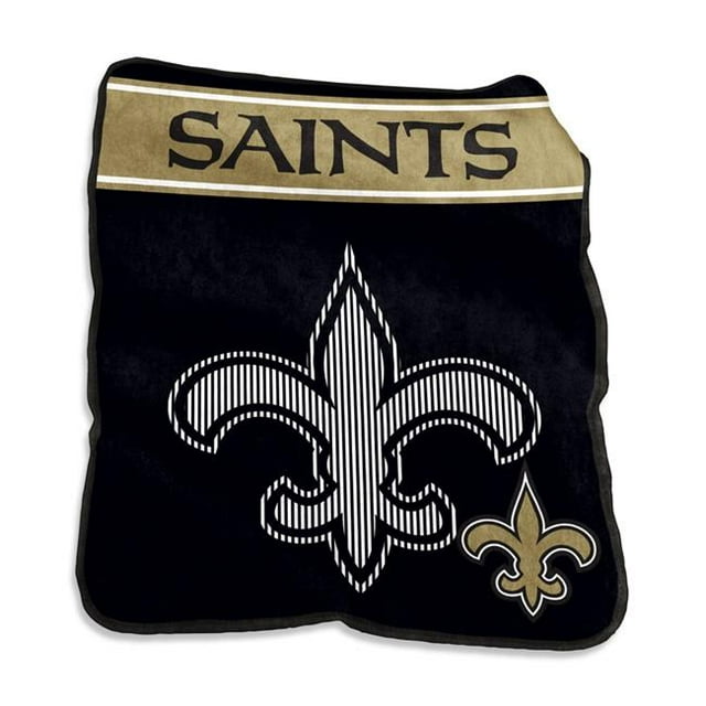 Logo Chair 620-26X 60 x 80 in. NFL New Orleans Saints Raschel Throw