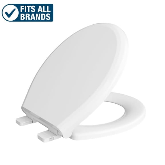 Proflo PFTSHSC1000WH Nome Round Closed-Front Toilet Seat - White