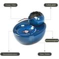 thumbnail image 3 of Cat Fountain Ceramic Pet Water Dispenser - Lotus Vertical Cat Drinking Fountain - Automatic Circulation Filter Water Health and Hygiene Bottom With Small Fish Decoration, 3 of 6