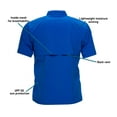 thumbnail image 6 of Whitewater Lightweight Moisture Wicking Short Sleeve Fishing Shirt with UPF 50 (Strong Blue, Small), 6 of 10
