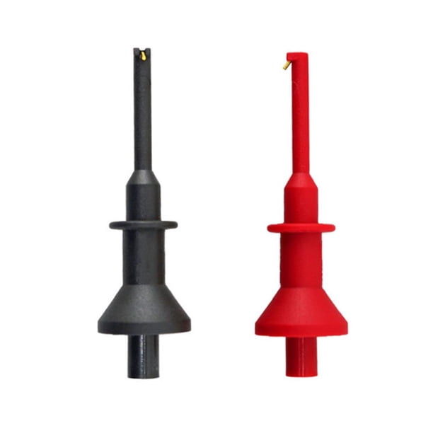 Gancho Prueba para Multímetro Gancho para Sonda Con Conector Roscado 4 Mm Clip Telescópico Cable Prueba Alicates Con Gancho Aguja Clip IC