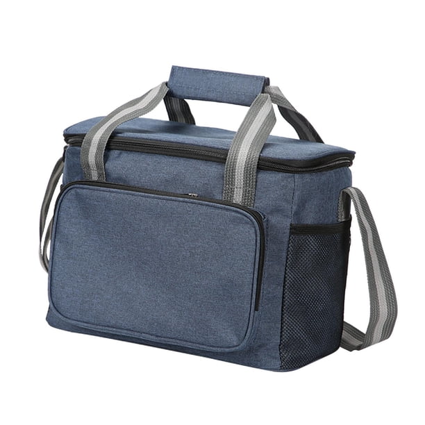 Greeniant Lunch Waterproof Bag Tote Oxford Cloth Picnic Tote for Office Picnics Azul