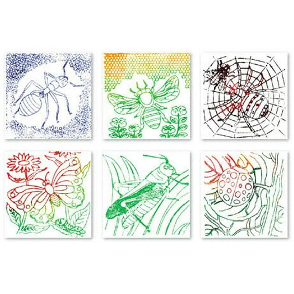 INC. Rubbing Plates Bugs Art and Craft Possibilities