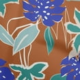 thumbnail image 1 of oneOone Cotton Poplin Twill Brown Fabric Abstract Tropical Floral Quilting Supplies Print Sewing Fabric By The Yard 56 Inch Wide, 1 of 4