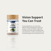 Snap Supplements Eye Health, Lutein, Zeaxanthin, Bilberry Extract, Lycopene - 60 Capsules