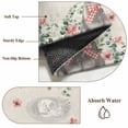 thumbnail image 6 of Round Area Rug 5 Ft, Bunny Easter Washable Non-Slip Circle Carpet for Living Room/Bedroom, Spring Floral Eucalyptus Leaves Rustic Low-Profile Runner Mats Collection Rugs for Indoor, 6 of 8