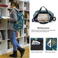thumbnail image 2 of Drawstring Backpack Bag with Shoe Compartment, Large Gym Bag Sackpack Sports Beach Backpack for Men Women, 2 of 7